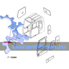 Стекло лобовое нижнее 71N6-02710 на HYUNDAI 7-7А серии