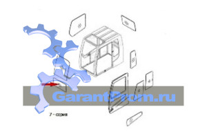 Стекло лобовое нижнее 71N6-02710 на HYUNDAI 7-7А серии